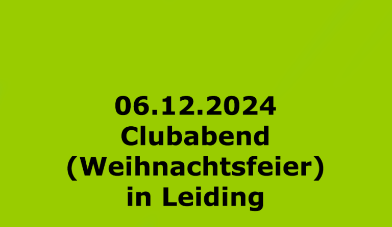 Clubabend/Weihnachtsfeier Dezember